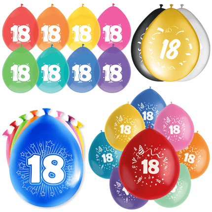 18 Jaar Latex Ballonnen - Partywinkel