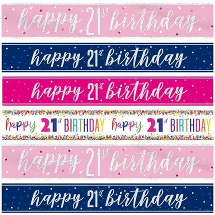 21 Jaar Banners - Partywinkel