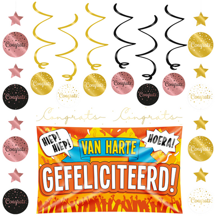 Gefeliciteerd Hangdecoratie