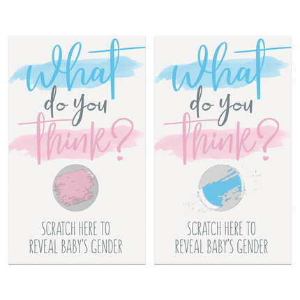Gender Reveal Kraskaarten