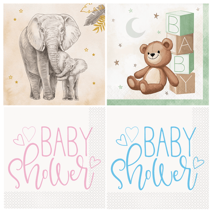 Babyshower Servetten - Partywinkel