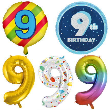 9 Jaar Folie Ballonnen