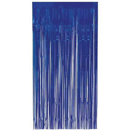 Donkerblauwe Deurgordijnen