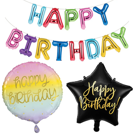 Happy Birthday Folie Ballonnen - Partywinkel