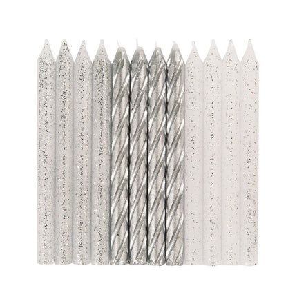 zilveren-metallic-kaarsen-7cm-24st