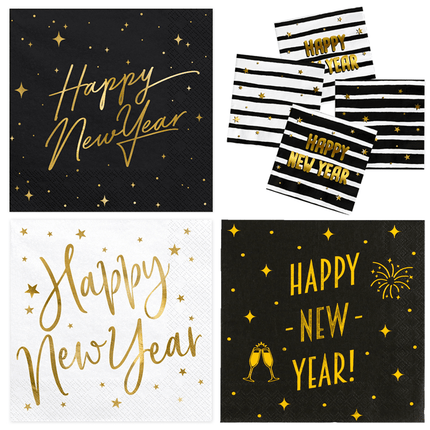 Oud en Nieuw Servetten - Partywinkel