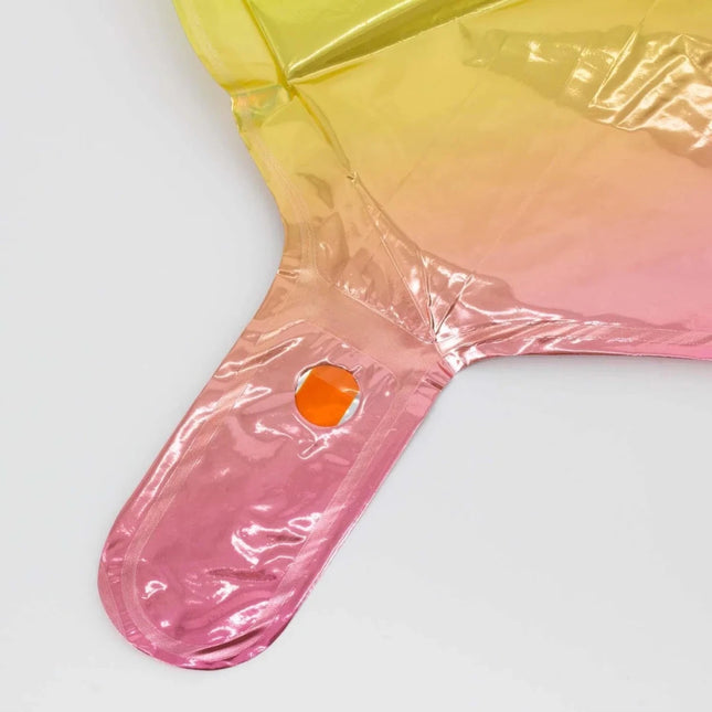 0 Jaar Cijfer Ballon Regenboog Leeg 85cm van VDV Benefit koop je bij Partywinkel