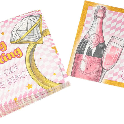 Svensexa-servetter Bling Bling 33 cm, 20 st