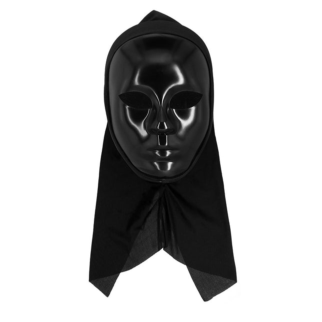 Mask Mime med huva svart