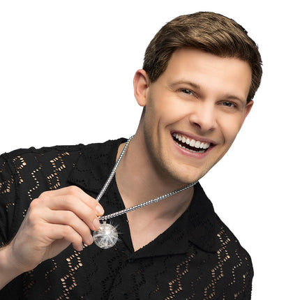 Discoboll med LED-kedja