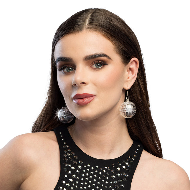 Par LED-örhängen Discoball