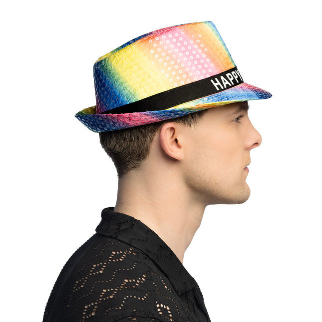 Hatt Regnbåge "Grattis på födelsedagen