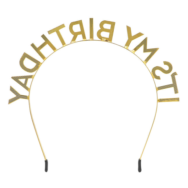 Metalldiadem "Det är min födelsedag