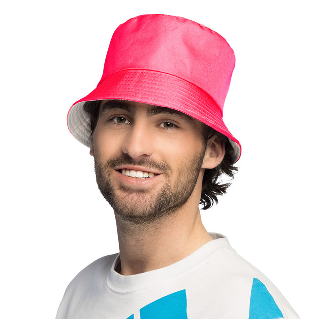 Bucket hat Rave neonrosa
