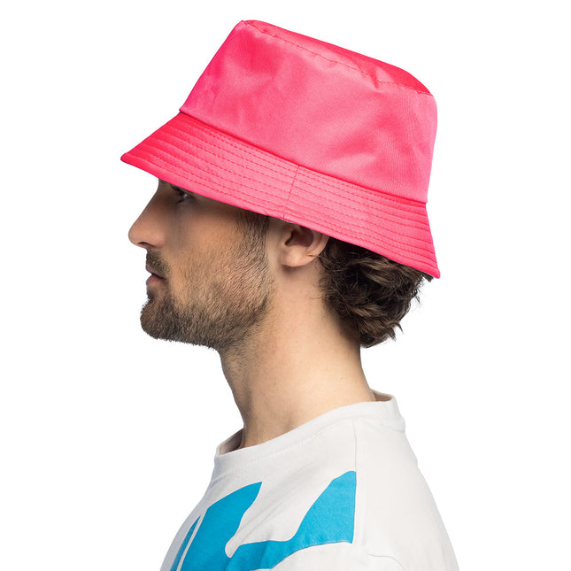 Bucket hat Rave neonrosa