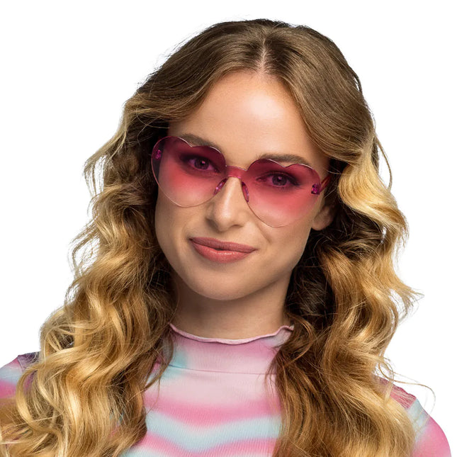 Party brile Festival hjärtan rosa