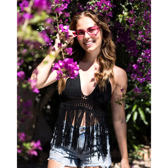 Party brile Festival hjärtan rosa