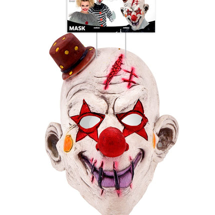 MÖRDARCLOWN MED FULLMASK OCH HATT
