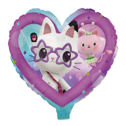 Gabby's Dollhouse Heliumballong, hjärtformad, tom, 45 cm
