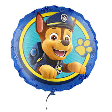Paw Patrol Heliumballong Chase, tom, 45 cm