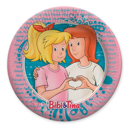 Bibi och Tina-tallrikar 23 cm, 8 st