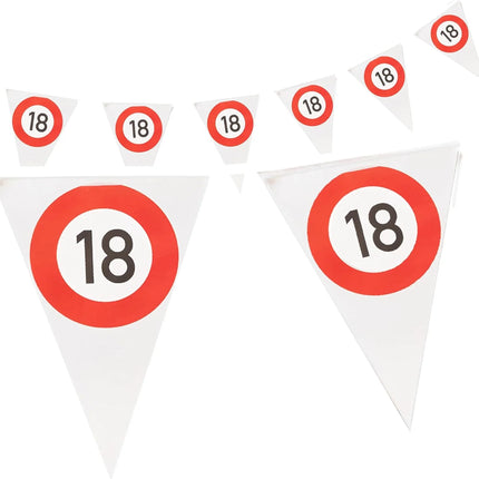 18 år – Slingrande trafikskylt, 4 m