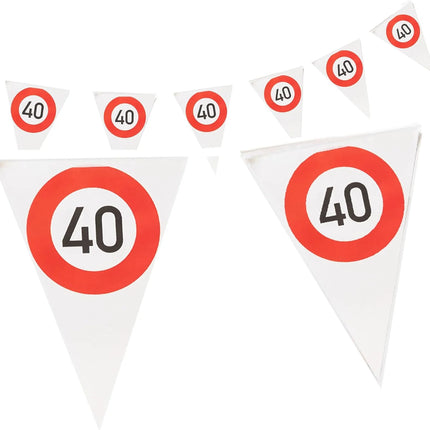 40-årsjubileum – Slingrande trafikskylt, 4 m