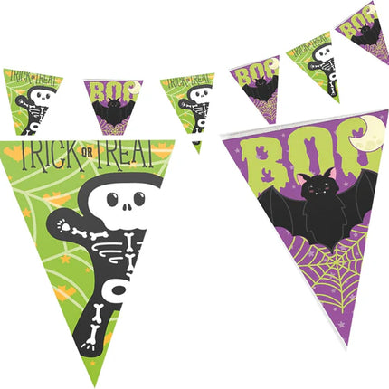 Halloween-girland, lila och grön, ”Trick or Treat”, 4 m