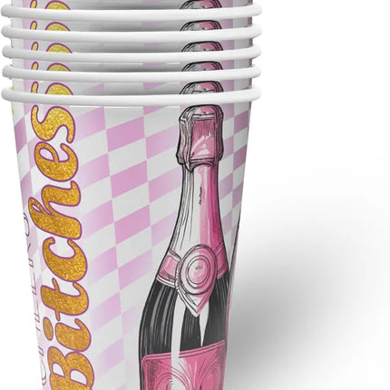 Svensexa-glas, rosa, 250 ml, 8 st