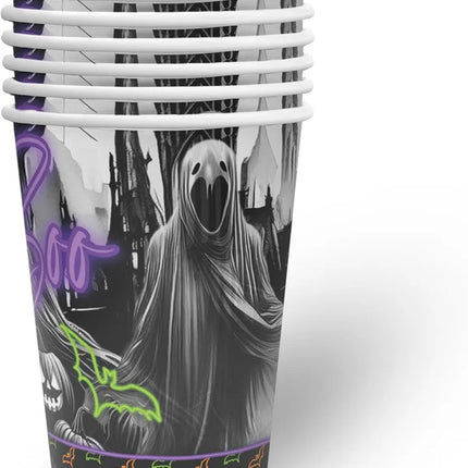 Halloween-muggar Boo 250 ml, 8 st