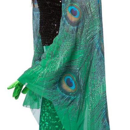 Påfågel dräkt färgad