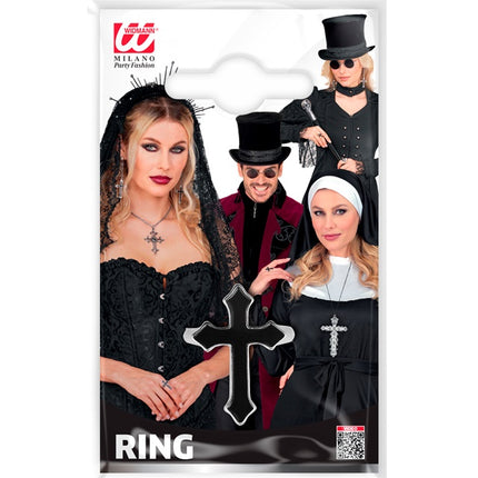 RING KORS SVART