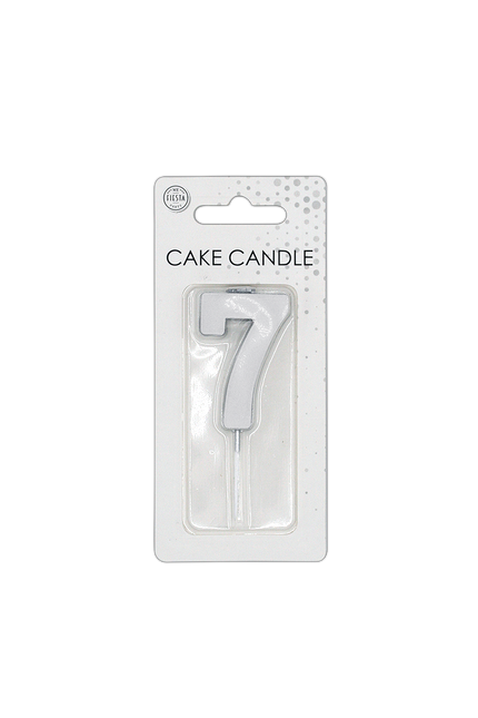 7 ljus, silvermetallic, 4,5 cm