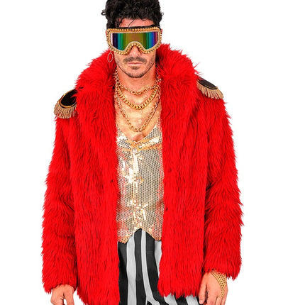 Pälskappa Plush Röd