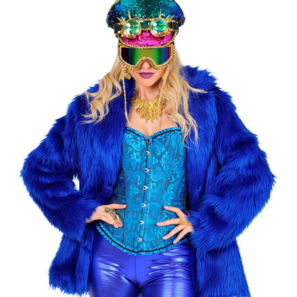 Pälskappa Plush Blue