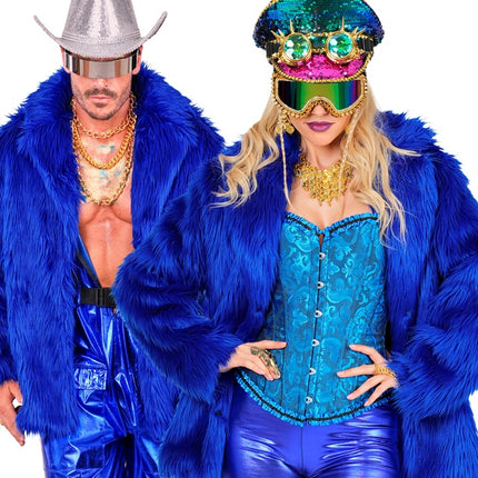 Pälskappa Plush Blue