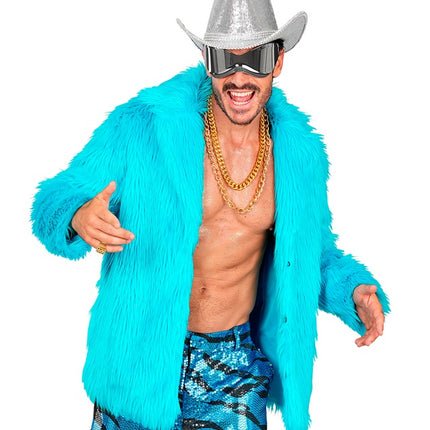 Pälskappa Plush Turquoise