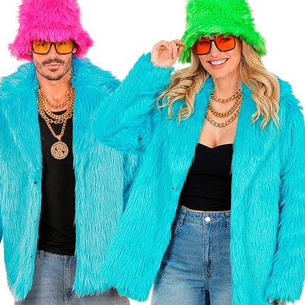 Pälskappa Plush Turquoise