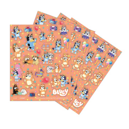 4 BLUEY STICKER SHEETS