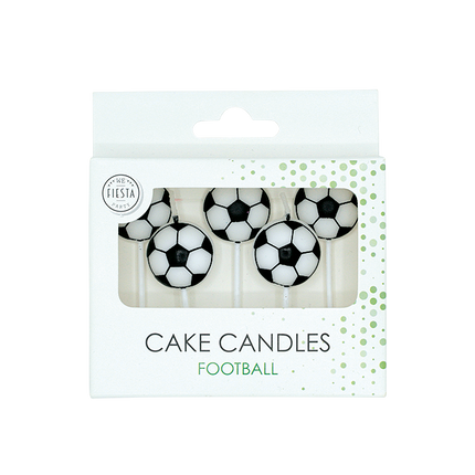 Fotbollsstearinljus 4 cm, 5 st