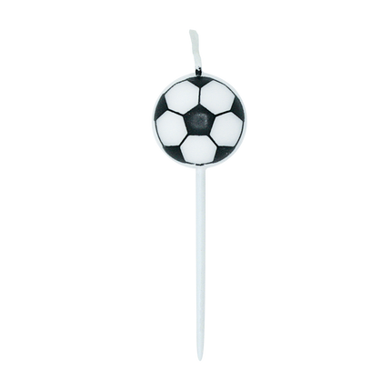 Fotbollsstearinljus 4 cm, 5 st