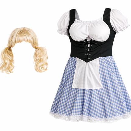 Blå dirndl-klänning för Oktoberfest för herrar