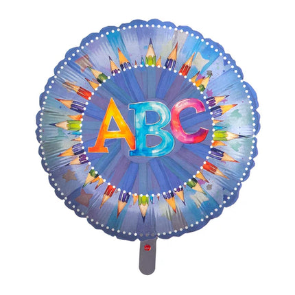 ”Back To School”-heliumballong, ABC, tom, 45 cm
