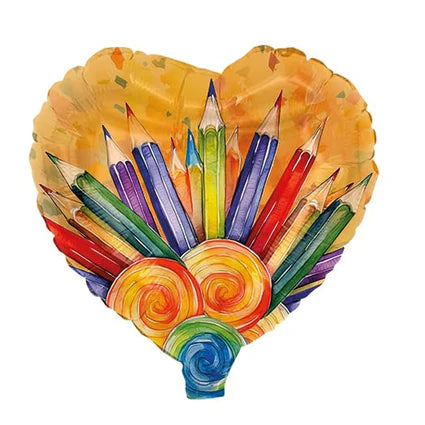 Back To School-heliumballong, penna, tom, 45 cm
