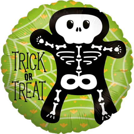 Halloween-heliumballong ”Trick or Treat”, tom, 45 cm
