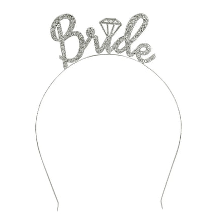 Metalldiadem ”Bride” med diamant