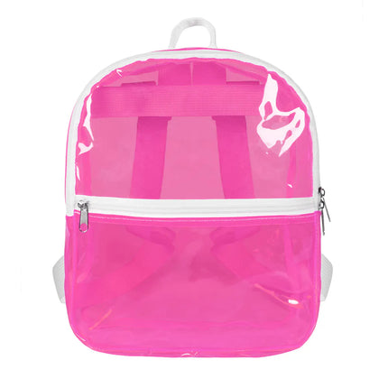 Ryggsäck Clarity neonrosa (28 x 23 x 10 cm)
