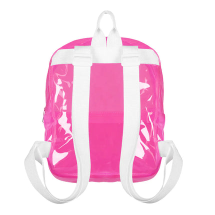 Ryggsäck Clarity neonrosa (28 x 23 x 10 cm)