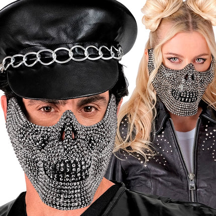 SKALLE MASK STRASSSTENAR