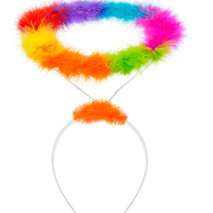 PANNBAND HALO ÄNGEL REGNBÅGE